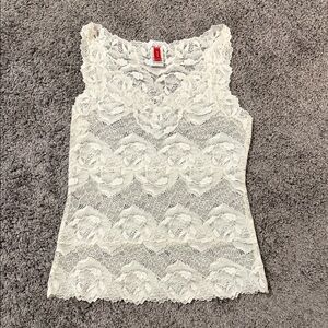 JOSIE NATORI ROSE PARFAIT LACE TANK TOP
